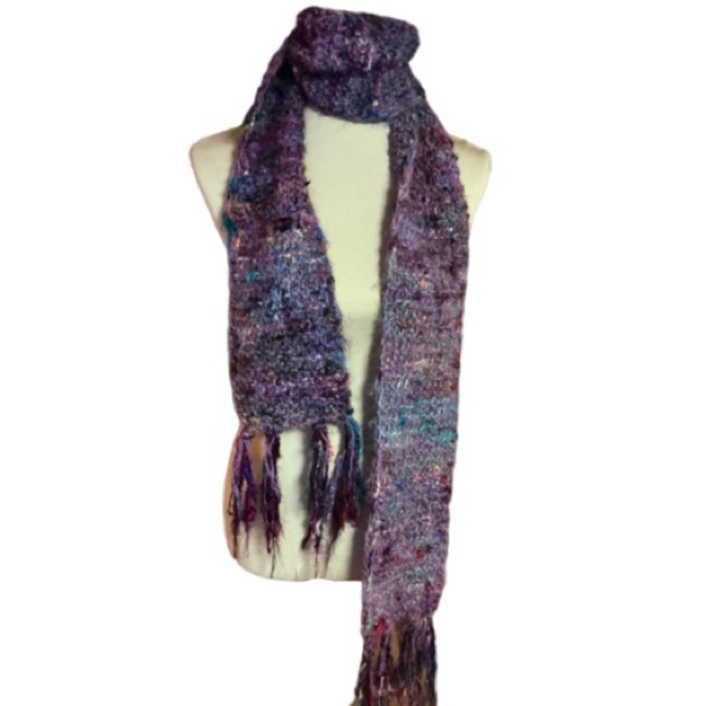 Recycled Silk Bright Hippie chic Scarf